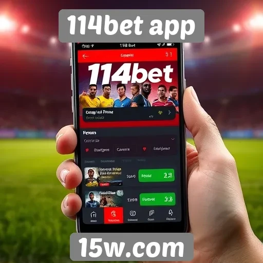 Acompanhamento de eventos esportivos no 114bet app